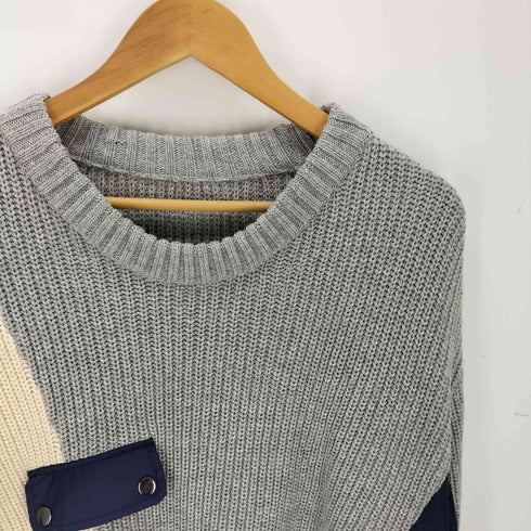 MAISON ULA メゾンウラ MILITARY KNIT PULLOVER ミリタリーニットプルオーバー メンズ 1