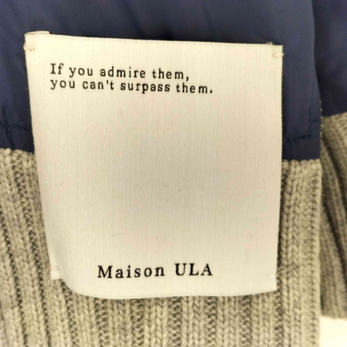 MAISON ULA メゾンウラ MILITARY KNIT PULLOVER ミリタリーニットプルオーバー メンズ 1