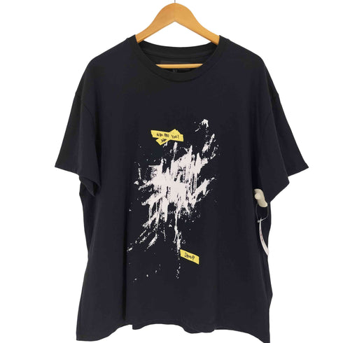 シュープ Shoop WHO ARE YOU? Oversized T-shirt プリント オーバーサイズ 半袖 Tシャツ メンズ L