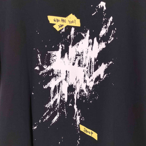 シュープ Shoop WHO ARE YOU? Oversized T-shirt プリント オーバーサイズ 半袖 Tシャツ メンズ L