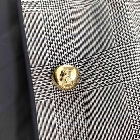 KOJI WATANABE STYLE グレンチェック ダブルブレスト クロップド ジャケット レディース 9L39