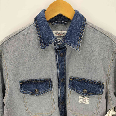 ゲスジーンズ GUESS JEANS Over Long Sleeves Shirt オーバー ロングスリーブ シャツ インサイドアウト メンズ S