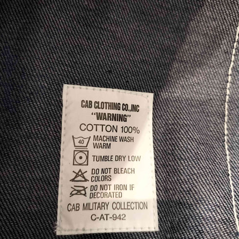 キャブクロージング cab clothing Lot.8222 バックシンチ ミリタリー デニムショーツ メンズ 30