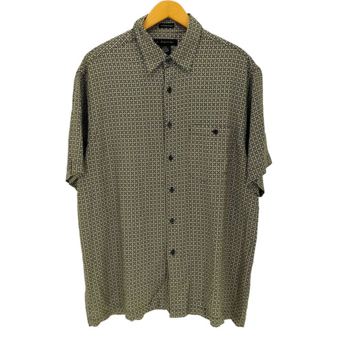 ジェイフェラー J.FERRAR 90~00s WASHABLE RAYON レーヨン 半袖シャツ メンズ L