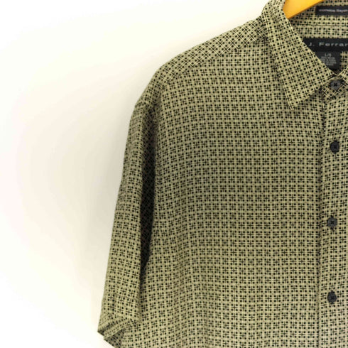 ジェイフェラー J.FERRAR 90~00s WASHABLE RAYON レーヨン 半袖シャツ メンズ L