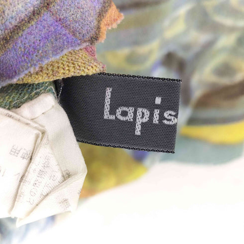 LAPIS LAZULI ラピスラズリ パッケージ総柄 シアーカットソー Y2K レディース 9