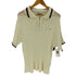 マーティンキム Matin Kim HALF ZIP UP SLUB PIQUE KINIT TOP ハーフジップ スラブピケ ニット トップ レディース FREE