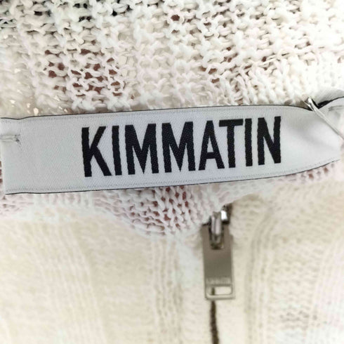 マーティンキム Matin Kim HALF ZIP UP SLUB PIQUE KINIT TOP ハーフジップ スラブピケ ニット トップ レディース FREE