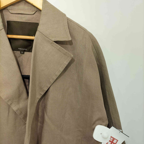 マッキントッシュ Mackintosh リネン100 ベルテッド ハーフコート スコットランド製 メンズ UK:34