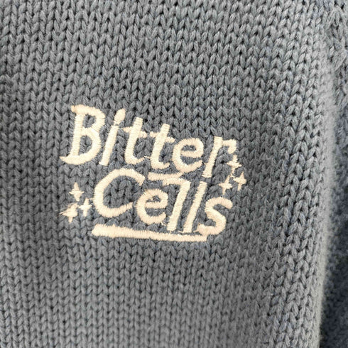 BITTER CELLS ビターセルズ ロゴ 刺繍 星 ニットパーカー レディース 2