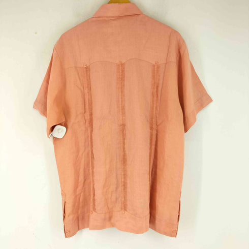 モヒート MOJITO リネン100% 半袖キューバシャツ メンズ import:XL