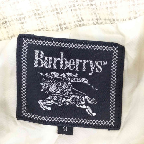 バーバリーズ BURBERRYS ノーカラー チェック ジャケット スカート セットアップ レディース ジャケット:9 スカート:11