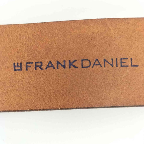 FRANK DANIEL フランクダニエル イタリア製 ビーズバックル レザーベルト メンズ 80/32