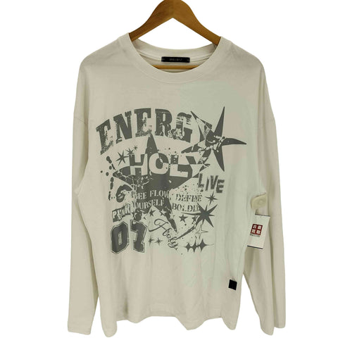 HOLY NO.7 ホーリーナンバーセブン Oversized Dynamic 07 Star Graphic Long Sleeve T-Shirt グラフィック プリント 長袖 Tシャツ メンズ M