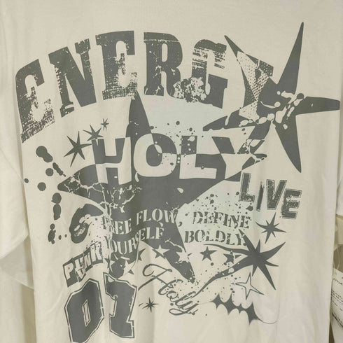 HOLY NO.7 ホーリーナンバーセブン Oversized Dynamic 07 Star Graphic Long Sleeve T-Shirt グラフィック プリント 長袖 Tシャツ メンズ M