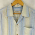 トミーバハマ Tommy Bahama リネン100% ORIGINAL FIT ストライプ オープンカラーシャツ メンズ import:L