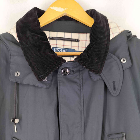 ポロバイラルフローレン Polo by RALPH LAUREN 裏地チェック 襟コーデュロイ フーデットジャケット メンズ import:XL