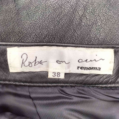レノマ renoma PARIS リアルレザー タイトスカート レディース JPN:38