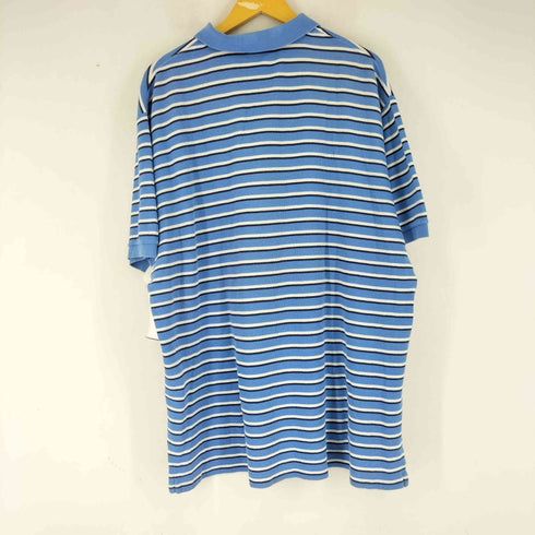 ポロバイラルフローレン Polo by RALPH LAUREN スモールポニー刺繍 半袖ボーダーポロシャツ メンズ import:XXL