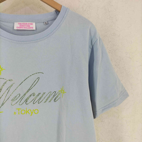THE FOUR-EYED×CRANE BOLLENTE ラインストーンプリント Tシャツ レディース import:XL