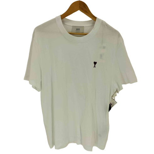 アミアレクサンドルマテュッシ AMI ALEXANDRE MATTIUSSI ホワイト コットン Tシャツ Ami de Coeur コットンジャージー Tシャツ メンズ XXL