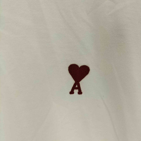 アミアレクサンドルマテュッシ AMI ALEXANDRE MATTIUSSI ホワイト コットン Tシャツ Ami de Coeur コットンジャージー Tシャツ メンズ XXL