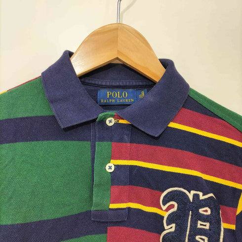 ラグビーラルフローレン Rugby Ralph Lauren ワッペン 鹿の子 ポロシャツ メンズ import:XS
