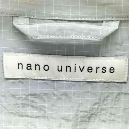 ナノユニバース NANO universe NJ/CLUB リップストップ撥水フードシャツ メンズ L