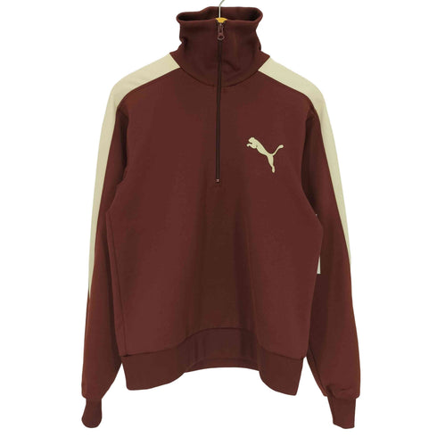 プーマ PUMA 00S バックロゴ ハーフジップ トラックジャケット メンズ import:M