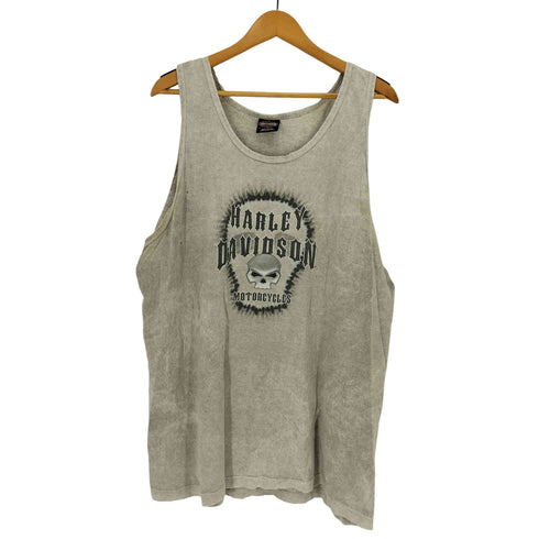 ハーレーダビッドソン HARLEY-DAVIDSON 00S USA製 2006HD スカル タンクトップ メンズ import:XL