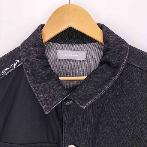 ウィザード Wizzard WASHED DOCKING DENIM ARMY JACKET ウォッシュド ドッキング デニム ミリタリー ジャケット メンズ