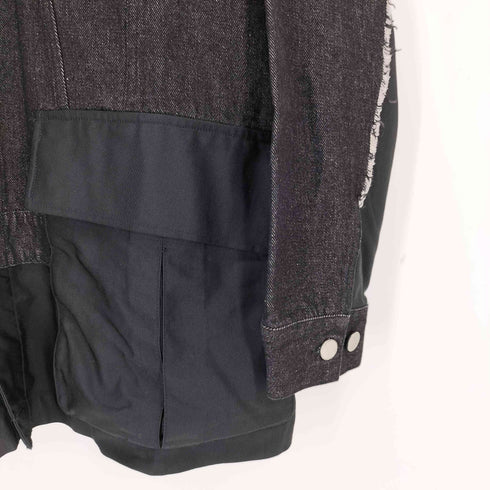 ウィザード Wizzard WASHED DOCKING DENIM ARMY JACKET ウォッシュド ドッキング デニム ミリタリー ジャケット メンズ