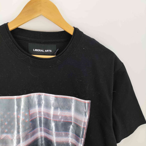 LIBERAL ARTS リベラルアーツ リフレクター 星条旗 プリント 半袖 Tシャツ メンズ L