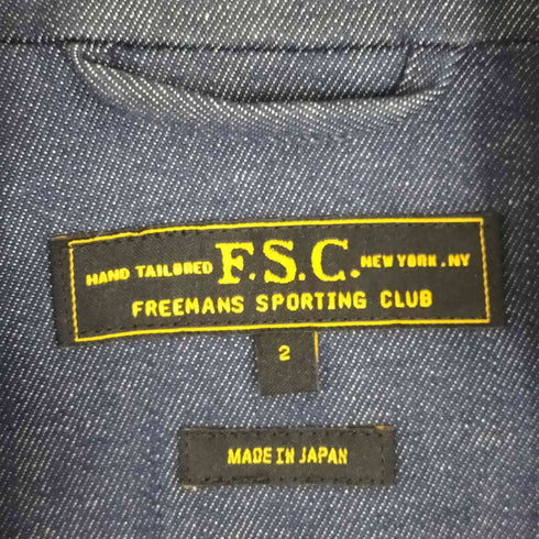 フリーマンズスポーティングクラブ FREEMANS SPORTING CLUB 2B デニム テーラードジャケット メンズ 2
