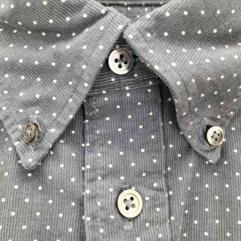 エンジニアードガーメンツ Engineered Garments アメリカ製 ドット柄 コーデュロイボタンダウンシャツ メンズ import:M