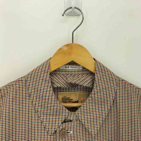 カールヘルム Karl Helmut チェックステンカラーコート メンズ