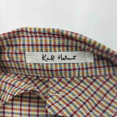 カールヘルム Karl Helmut チェックステンカラーコート メンズ