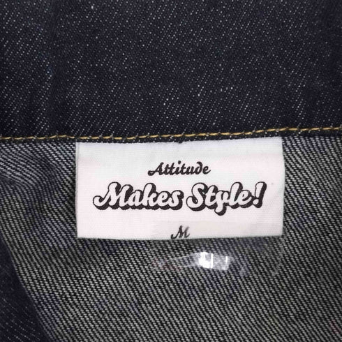 ATTITUDE MAKES STYLE アティチュード メイクス スタイル 2ND インディゴ クロップド デニムジャケット レディース M