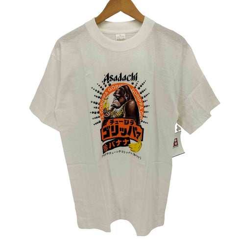 ASADACHI チューシテゴリッパァ ゴリラ プリント エロ Tシャツ メンズ import:L