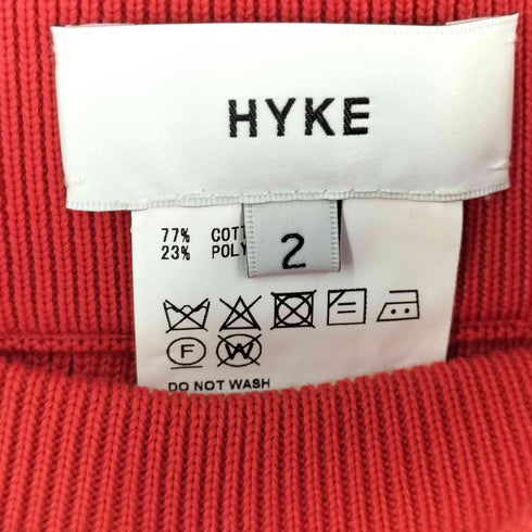 ハイク HYKE アシンメトリー リブニット スカート レディース 2
