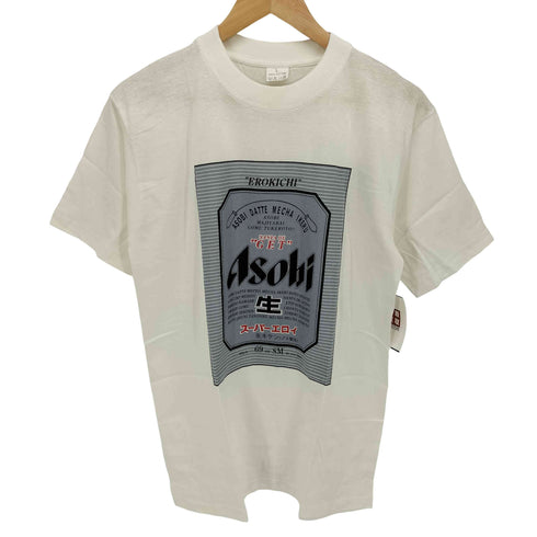 ASOBI スーパーエロイ ビール モチーフ プリント エロ Tシャツ メンズ import:L