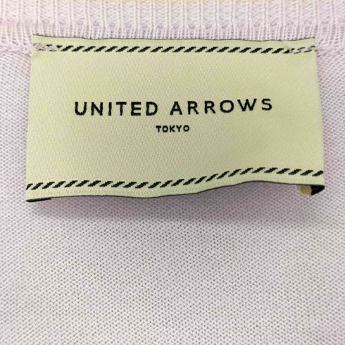 ユナイテッドアローズ UNITED ARROWS コットンシルク 18G クルーネック カーディガン レディース FREE