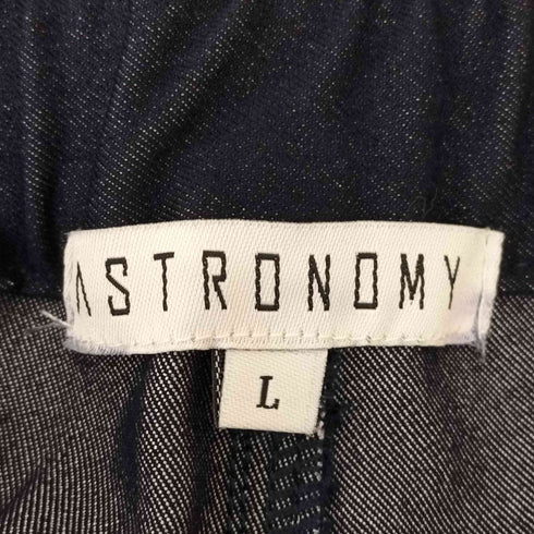 アストロノミー ASTRONOMY 【セットアップ対応】【ネバーリジット】ワイド2タックTRデニムスラックス メンズ L