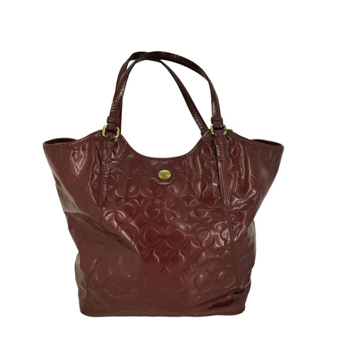 コーチ COACH Cロゴ エナメル パテント トートバッグ レディース ONE SIZE
