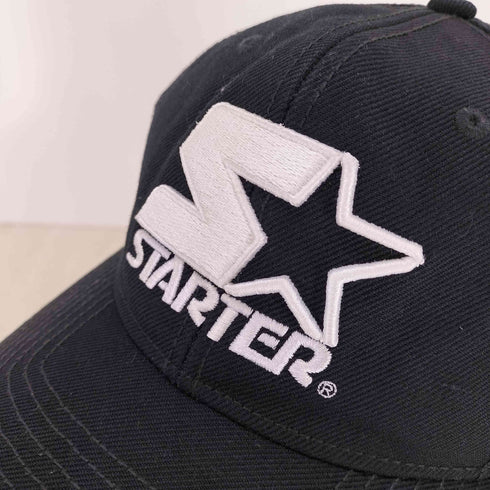 スターターブラックレーベル STARTER BLACK LABEL つば裏緑 ロゴ刺繍 6パネルキャップ メンズ ONE SIZE
