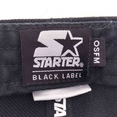スターターブラックレーベル STARTER BLACK LABEL つば裏緑 ロゴ刺繍 6パネルキャップ メンズ ONE SIZE