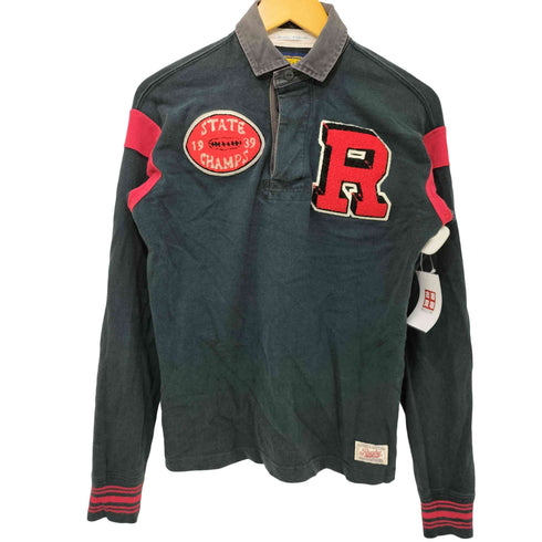 ラグビーラルフローレン Rugby Ralph Lauren サガラワッペン ラガーシャツ 長袖 メンズ import:XS