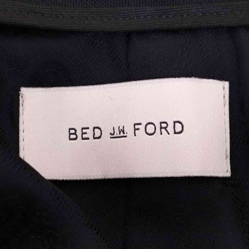 ベッドフォード BED J.W. FORD ラメストライプ タック スラックス メンズ 1