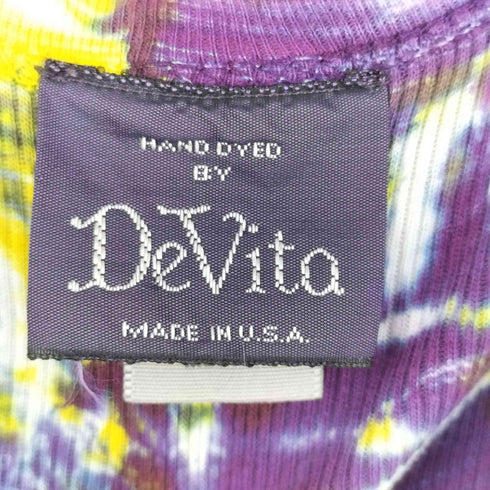 DeVita USA製 タイダイ タンクトップ レディース M