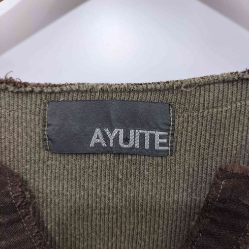 アユイテ AYUITE 00s Y2K Vネック サーマル カットソー 長袖 メンズ JPN:M